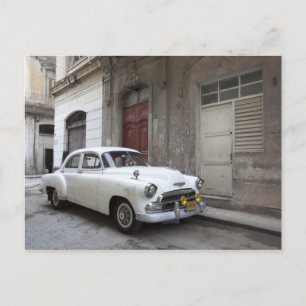 Postal Auto clásico de La Habana Cuba