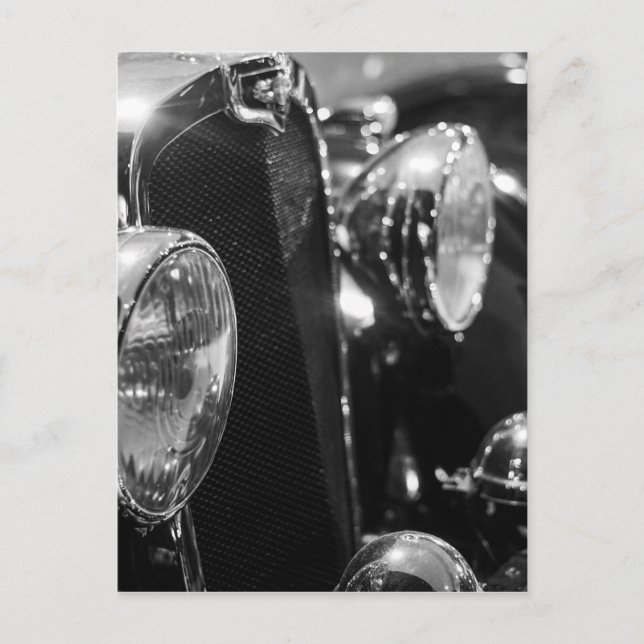 Postal Auto clásico de vintage (Anverso)
