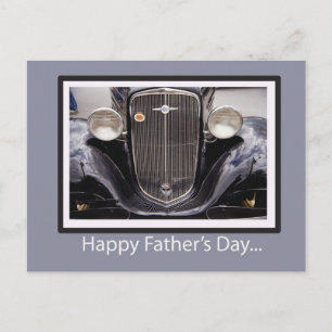 Postal Auto clásico del día del padre