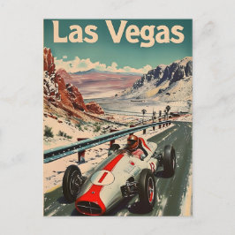 Postal Auto de Carreras de época en Las Vegas
