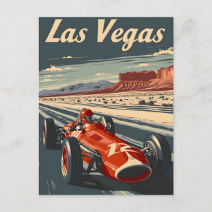 Postal Auto de Carreras de época en Las Vegas