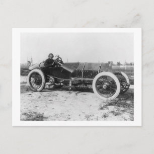 Postal Auto de carreras tempranas, 1913