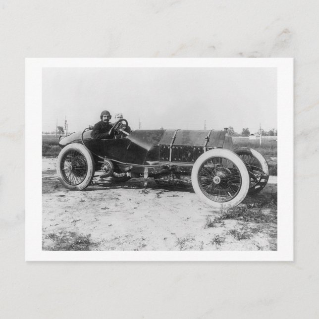 Postal Auto de carreras tempranas, 1913 (Anverso)