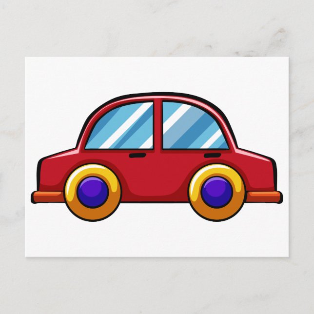 Postal Auto de juguete (Anverso)