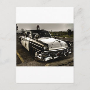 Postal Auto de la policía de Vintage