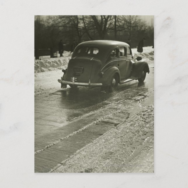 Postal Auto en carretera (Anverso)