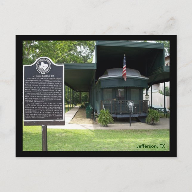 Postal Auto ferroviario de Jay Gould (Anverso)