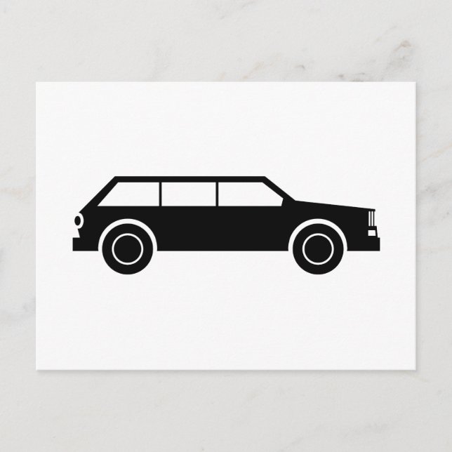 Postal Auto negro (Anverso)