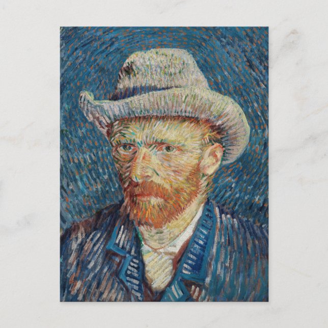 Postal Auto portrait de Van Gogh (Anverso)