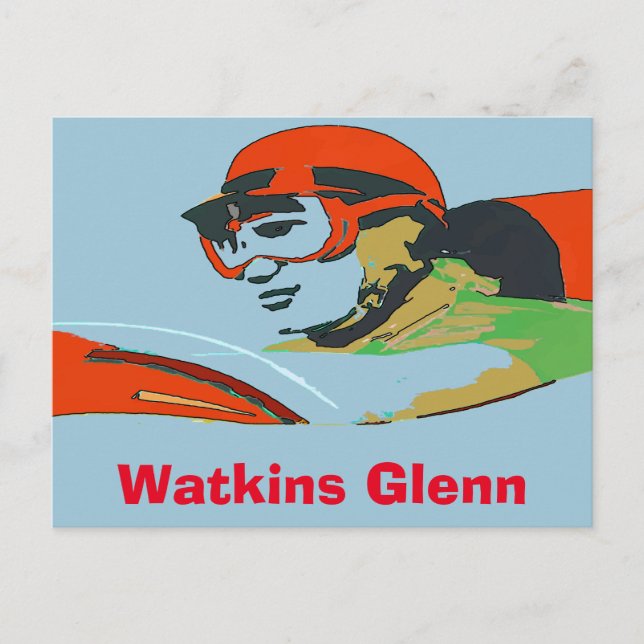 Postal Auto Racer, Watkins Glenn (Anverso)