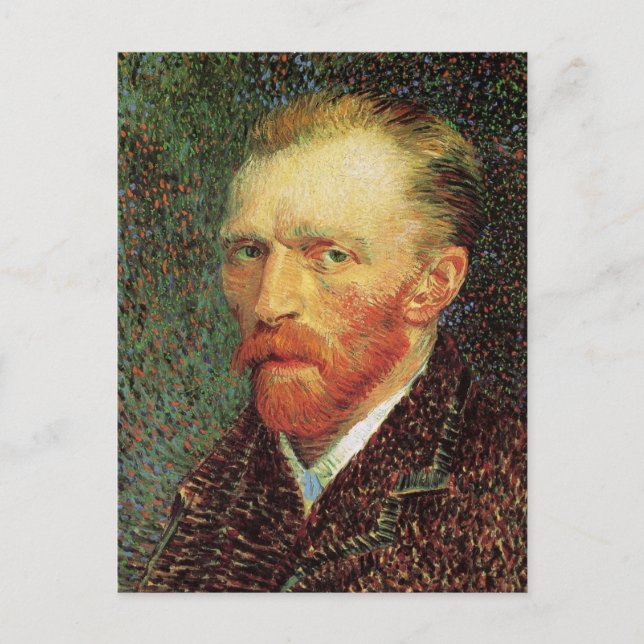 Postal Auto retrato de Vincent van Gogh, Bella Artes de l (Anverso)