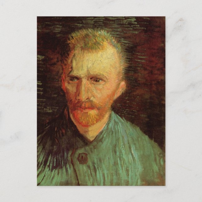 Postal Auto retrato de Vincent van Gogh, Bella Artes de l (Anverso)