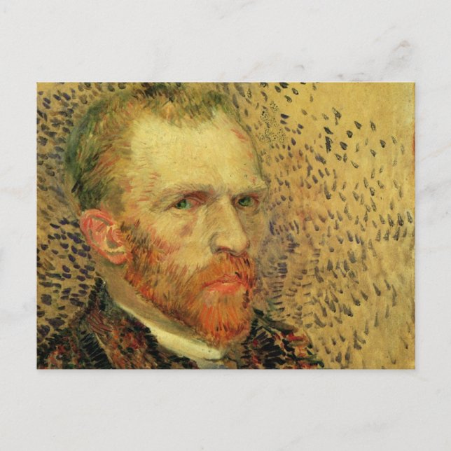 Postal Auto retrato de Vincent van Gogh, Bella Artes de l (Anverso)