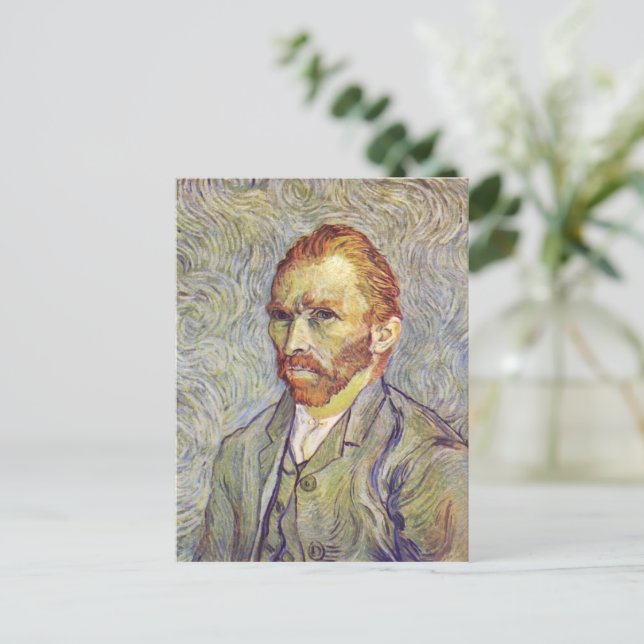 Postal Auto-retrato Vincent Willem van Gogh (Anverso de pie)