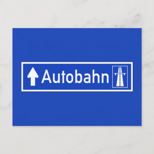 Postal Autobahn, Rótulo de Tráfico, Alemania