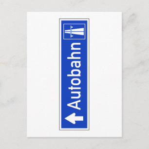Postal Autobahn, Rótulo de Tráfico, Alemania