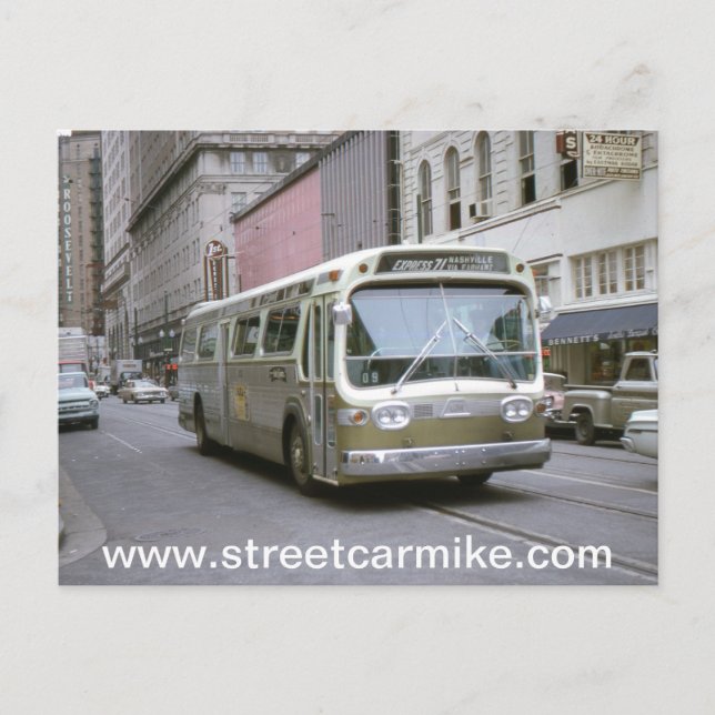 Postal Autobús 1 de Nueva Orleans (Anverso)