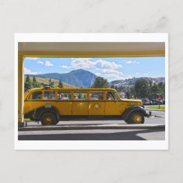 Postal Autobús amarillo, Parque Nacional Yellowstone, Wyo