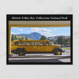 Postal Autobús amarillo, Parque Nacional Yellowstone, Wyo