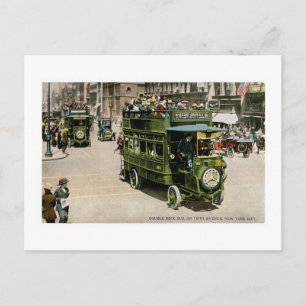 Postal Autobús con cubierta doble, Nueva York