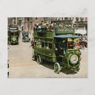 Postal Autobús de doble decker en la 5ª Avenida