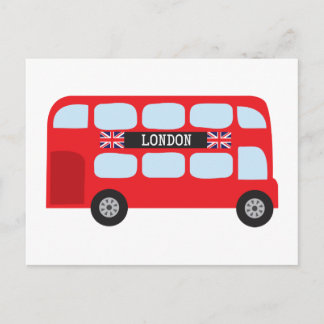 Postal Autobús de dos pisos de Londres