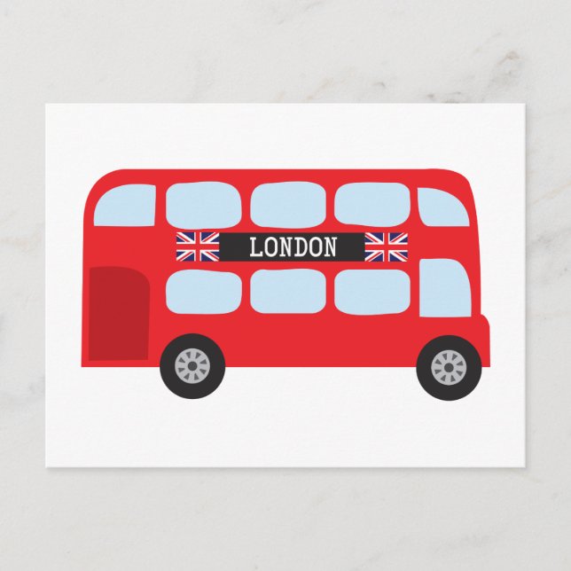 Postal Autobús de dos pisos de Londres (Anverso)