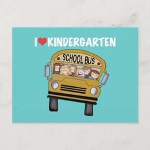 Postal Autobús escolar Ama a la guardería