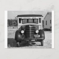 Autobús escolar antiguo, Greensboro, Georgia, 1941