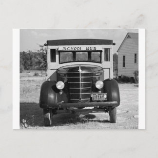 Postal Autobús escolar antiguo, Greensboro, Georgia, 1941