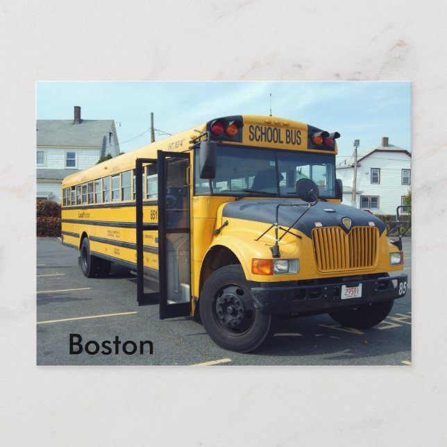 Postal Autobús escolar de Boston (Anverso)
