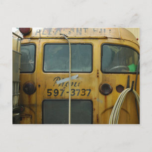 Postal Autobús escolar viejo