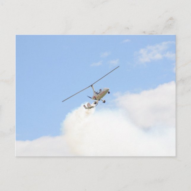 Postal Autogiro en vuelo (Anverso)