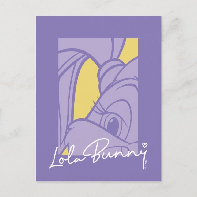 Postal Autografo de retrato de Lola (Anverso)