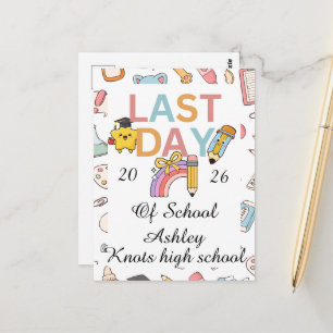 Postal Autógrafos personalizados para graduados de escuel