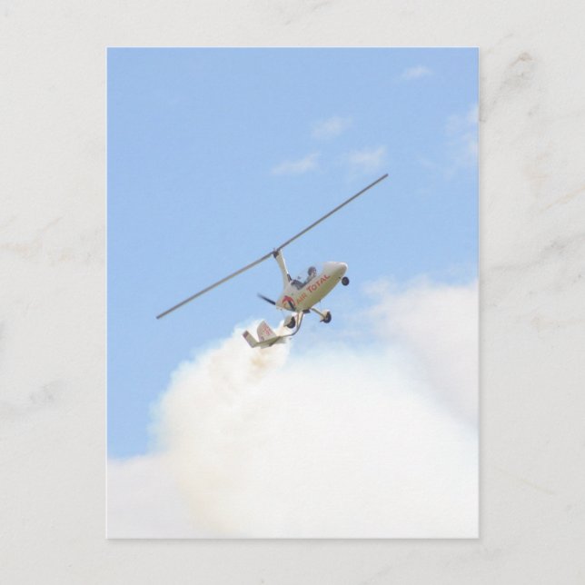 Postal Autogyro en vuelo (Anverso)