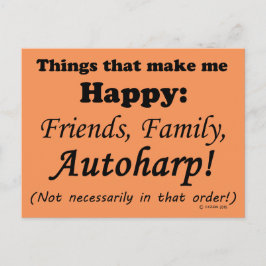 Postal Autoharp Hazme Feliz