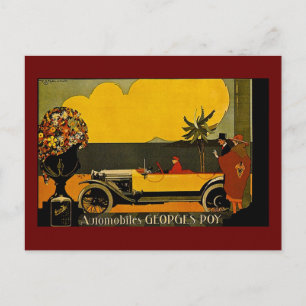 Postal Automobiles Georges Roy - Anuncio de época