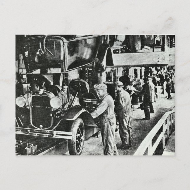 Postal automotriz alemana vintage (Anverso)