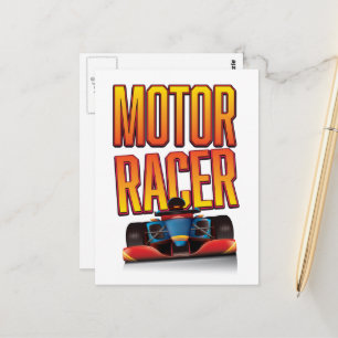 Postal Automóvil de carreras