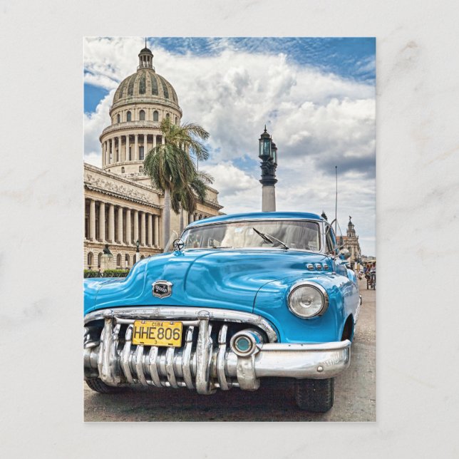 Postal Automóvil retro (Anverso)