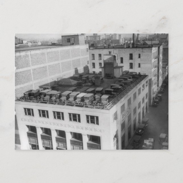 Postal Automóviles En El Edificio Buick (Anverso)