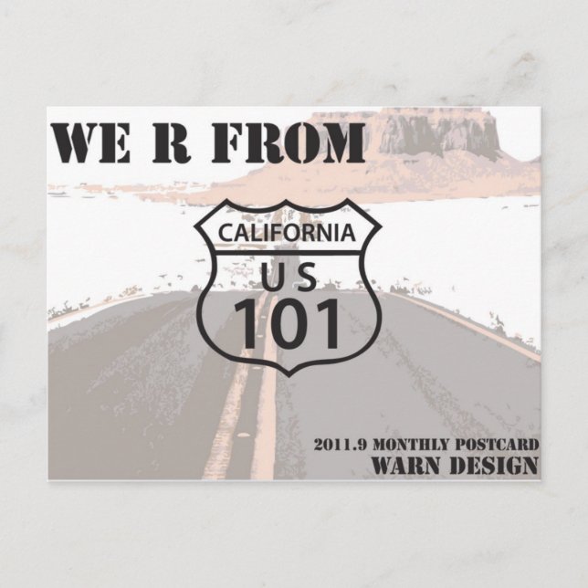 Postal Autopista 101 (Anverso)
