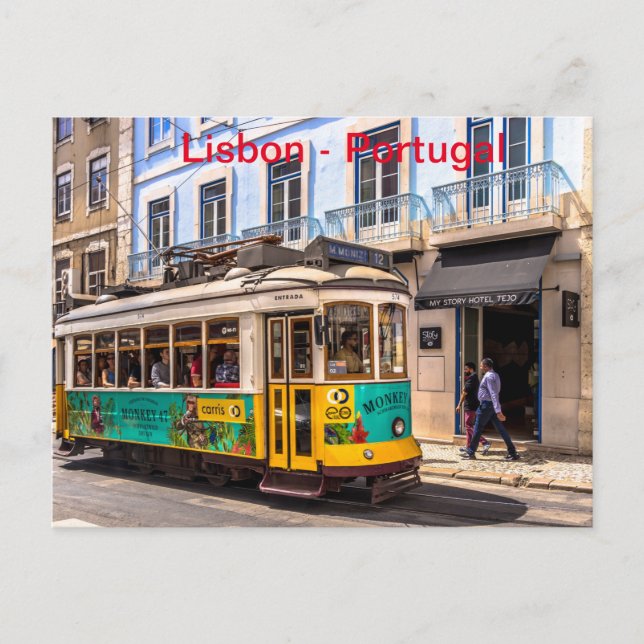 Postal Autopista antiguo de Lisboa. (Anverso)