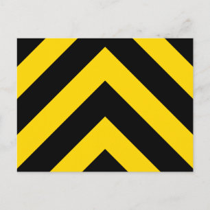 Postal Autopista Autopista Tráfico Bumble Bee Chevrons
