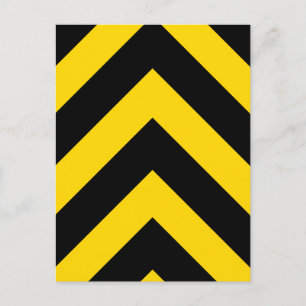 Postal Autopista Autopista Tráfico Bumble Bee Chevrons