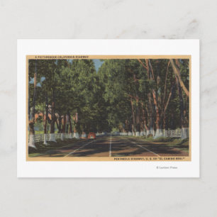 Postal Autopista de la Península US 101 El Camino Real Vi
