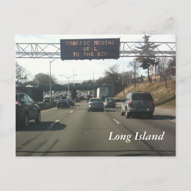 Postal Autopista de Long Island (Anverso)