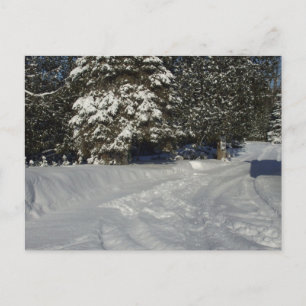 Postal Autopista de nieve del país