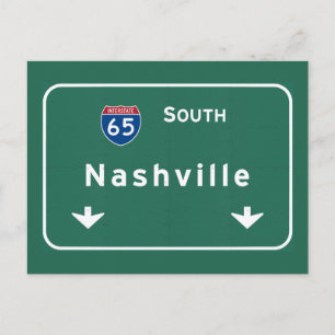 Postal Autopista interestatal de Nashville Tennessee tn